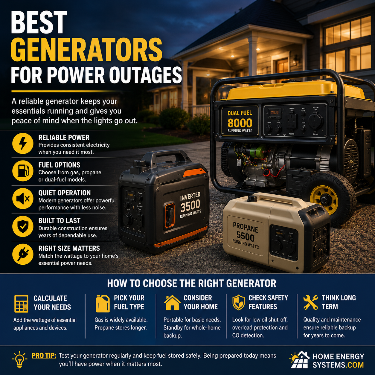 Best generators for power outages home backup generator guide