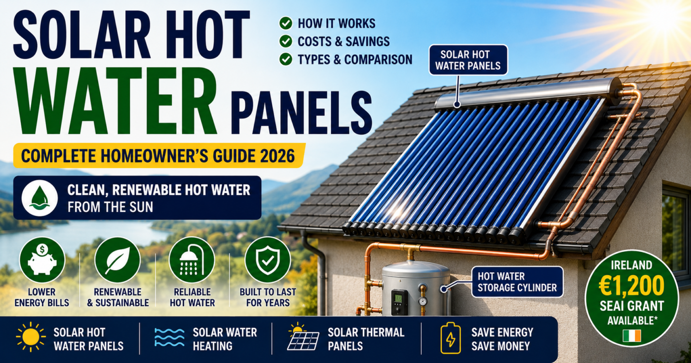 Solar water heating systems and solar hot water panels complete homeowner guide 2026