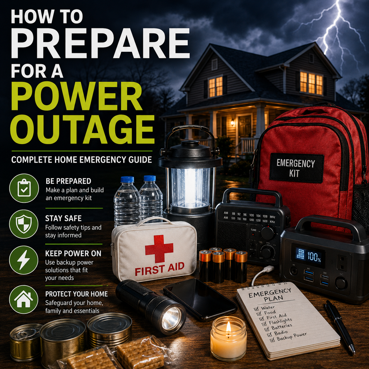 How to prepare for a power outage emergency preparedness guide