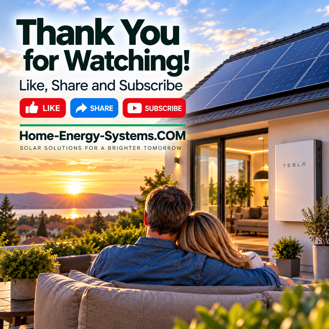 Home Energy Systems thank you and subscribe graphic
