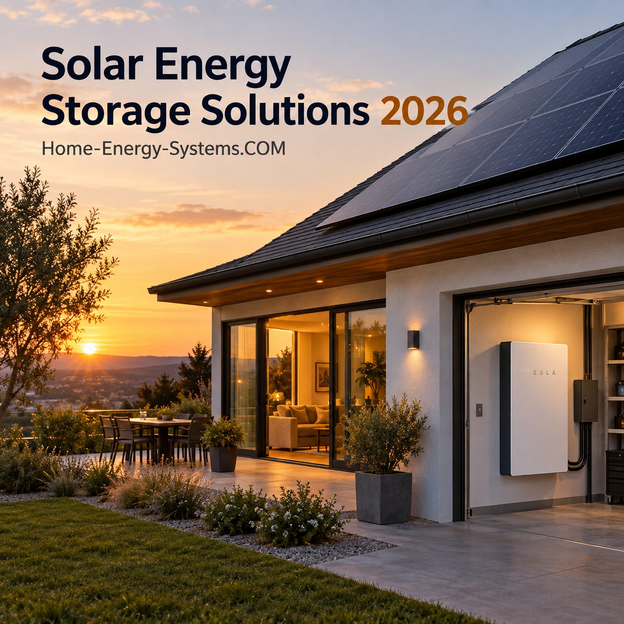 Solar energy storage solutions 2026 for a modern home