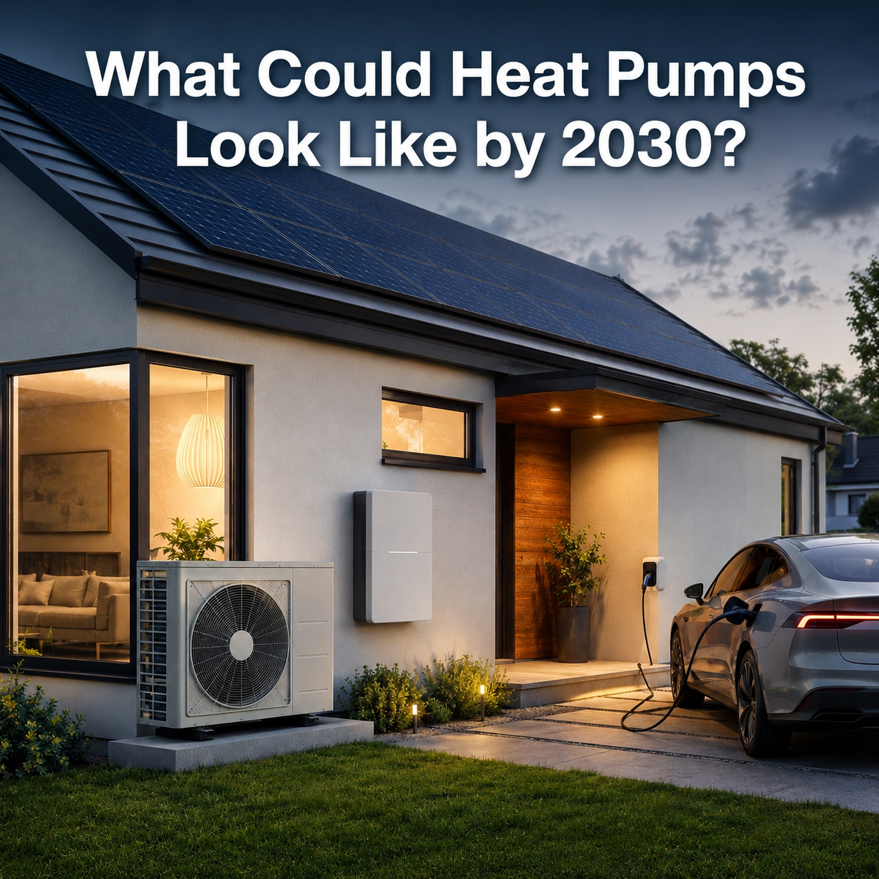 What could heat pumps look like by 2030 with solar panels, battery storage and electric vehicle charging